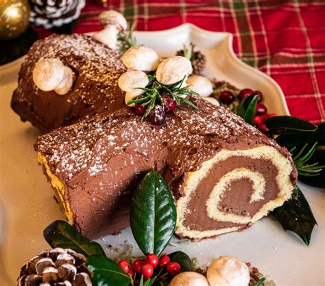 Buche De Noel Yule Log Cake Baking With Julie