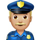 Man Police Officer Medium Light Skin Tone