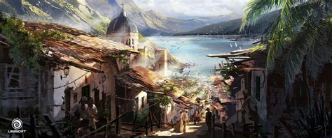 Artstation Assassins Creed Iv Black Flag City On Slope Donglu Yu