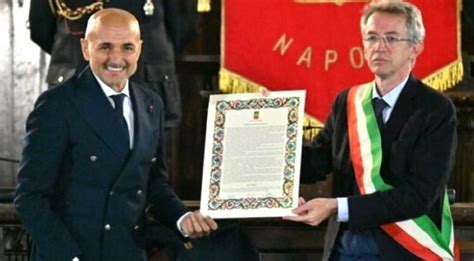 Spalletti Ricevuta La Cittadinanza Onoraria Di Napoli