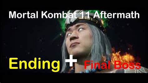 Mortal Kombat Aftermath Ending Final Boss Fight Liu Kang Vs Shang