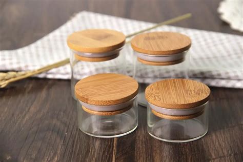 Mini Bamboo Lid Small Spice Jars 2 Ozsmall Spice Jars Bulksmall Spice Jars Glass Buy Small