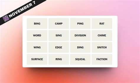 NYT Connections Hints and Answers for November 7, 2023 | Beebom