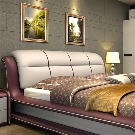 Genuine Leather Bed With Storage High Quality Bedroom Furniture