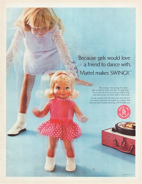 Print Ad Mattel Swingy Doll 1969 Dancing Full Page Large Etsy