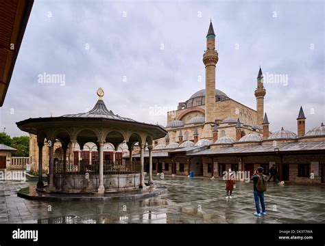 Mausoleum And Museum Of Mevlana Rumi Hazreti Mevlana Konya Turkey