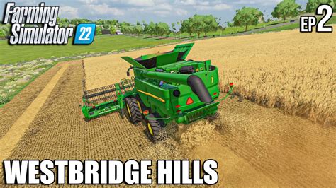 Wheat Harvest And Load Transporting Sheep Westbridge Hills Farming Simulator 22 Timelapse 2