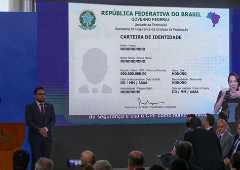 Governo Publica Regras De Emiss O Da Nova Carteira De Identidade