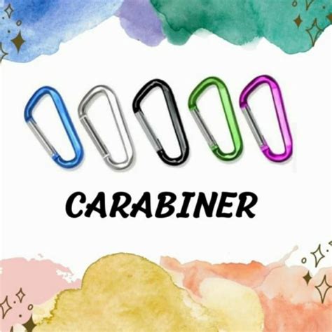 Jual Carabiner D Polos Karabiner Gantungan Kunci Keychain Buckle Mini