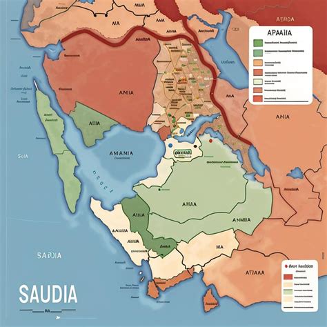 Premium Photo Vector Map Of Saudi Arabia Country Map With Division