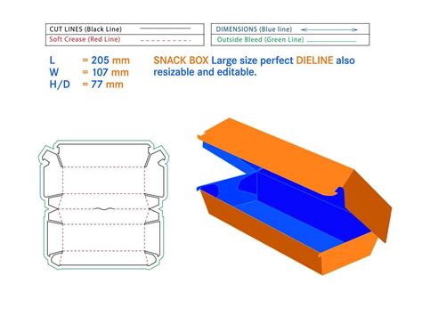 Square Box Template No Glue