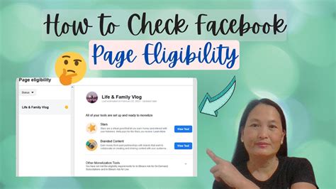 How To Check Facebook Page Eligibility For Monetization Youtube