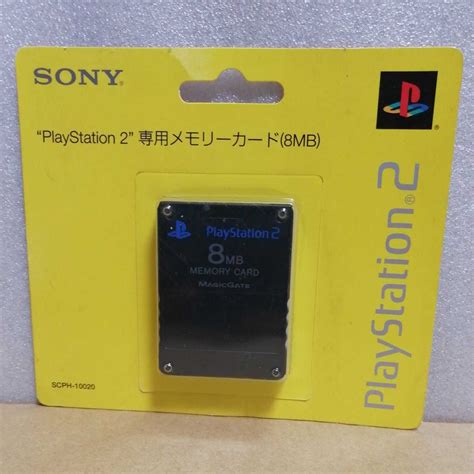 Yahooオークション 新品 未使用 Ps2 メモリーカード ブラック 8mb