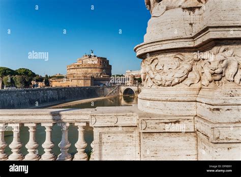 Ponte Vittorio Emanuele Ii Castel Santangelo Mausoleo Di Adriano Hi Res