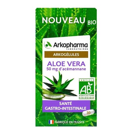 Arkogélules Aloe Vera Bio 30 Gélules Confort Digestif