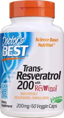 Dr Best Trans Resveratrol De Mg Capsulas Hecho Usa Env O Gratis