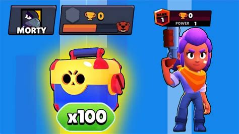 0 Trophy Account Mega Box Lucky Opening Brawl Stars Youtube