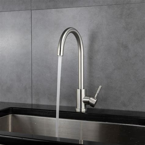 Brushed Nickel Single Hole Kitchen Faucet – Things In The Kitchen