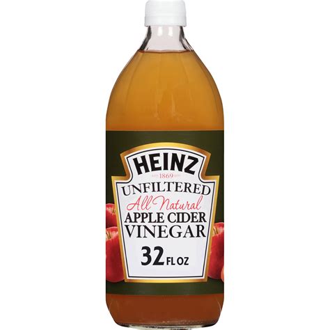 Heinz All Natural Unfiltered Apple Cider Vinegar With The Mother 32 Fl Oz Bottle