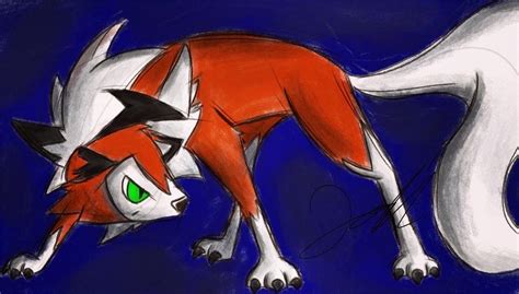 Lycanroc Drawing By Sketchworkstoo On Deviantart