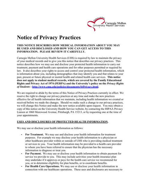 Statement Of Privacy Practices