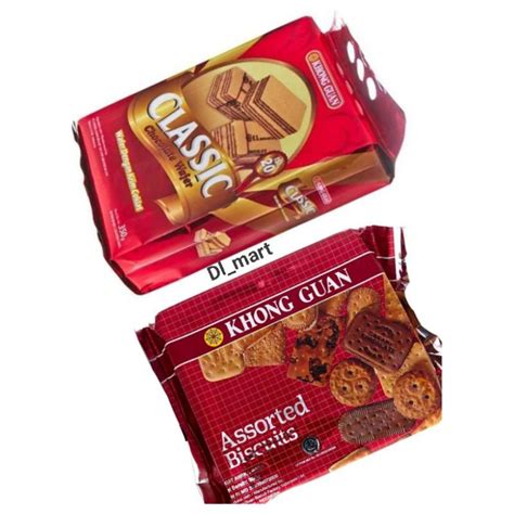 Jual Khong Guan Classic Wafer Chocolate Dan Assorted Biscuits Kong