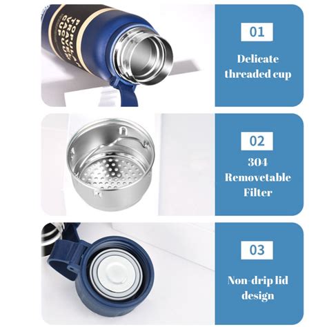 Ml Hour Stainess Steel Vacuum Flask Insulated Cup Outdoor Travel Hot Cold Tumbler