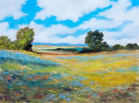 Sunny Valley – Oil Painting | Fine Arts Gallery - Original fine Art Oil ...