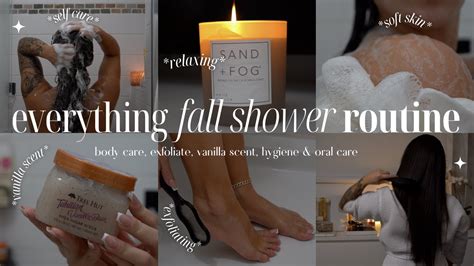 Everything Fall Shower Routine 🛁 Body Care Exfoliating Vanilla Skin