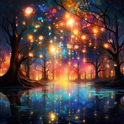 Premium AI Image | Luminescent Symphony