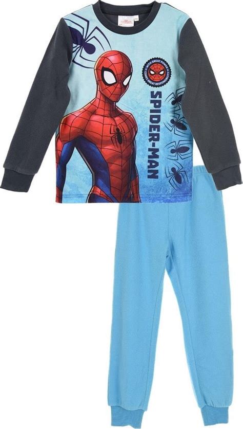 Pyjama Spider Man Fleece Maat 98 Bol