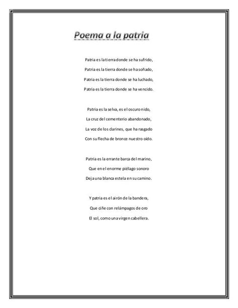 Poema A La Patria