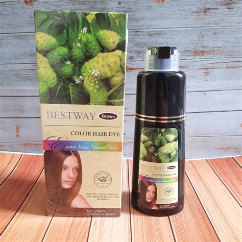 Bsy Noni Black Hair Magic Shampoo Ml Shampoo Pewarna Rambut