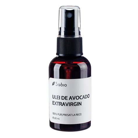 Ulei De Avocado Natural Extravirgin 60 Ml Sabio Farmacia Tei Online