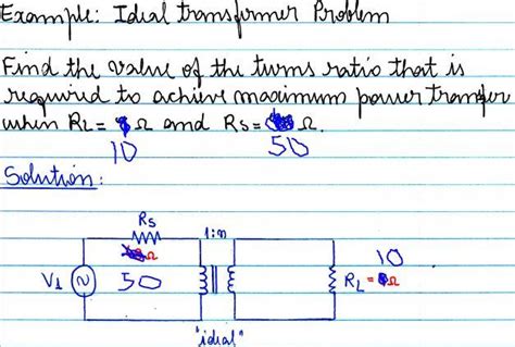 Solved Exemple Idial Transformer Problem Find The Value Of Chegg