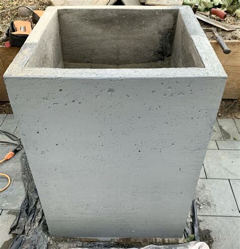 Diy Large Cement Planters How To Make It In One Weekend Hometalk