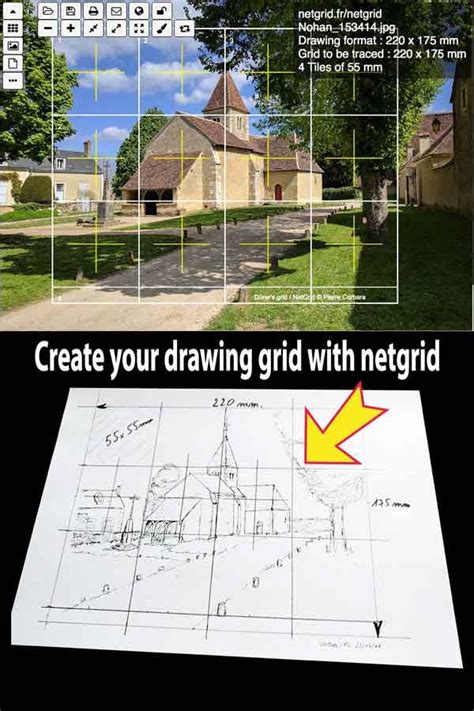 Create Your Drawing Grid With NetGrid Grille De Dessin Dessin Sur