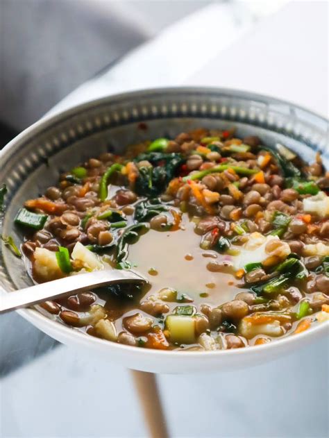 Lentil Spinach Soup - Beauty Bites