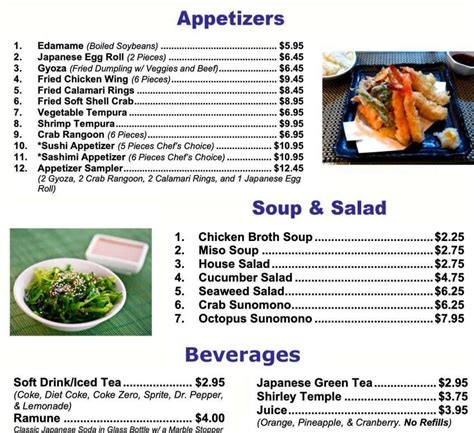 Little Tokyo Menu, Milledgeville, GA