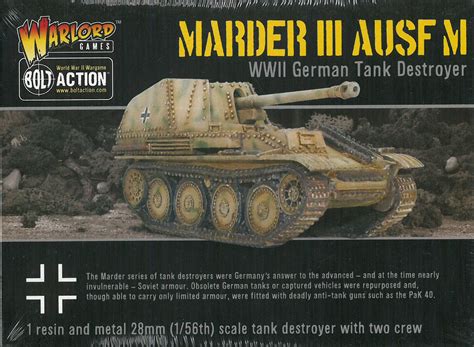 Bolt Action German Marder III Ausf M Tank Destroyer Strefamarzen Pl