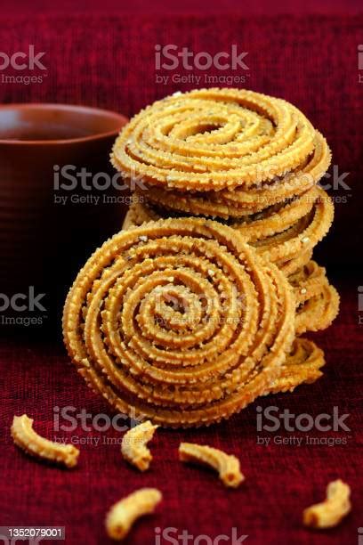 Indian Traditional Snack Chakli A Spiral Shaped Chakali Or Murukku Indian Traditional Tea Time