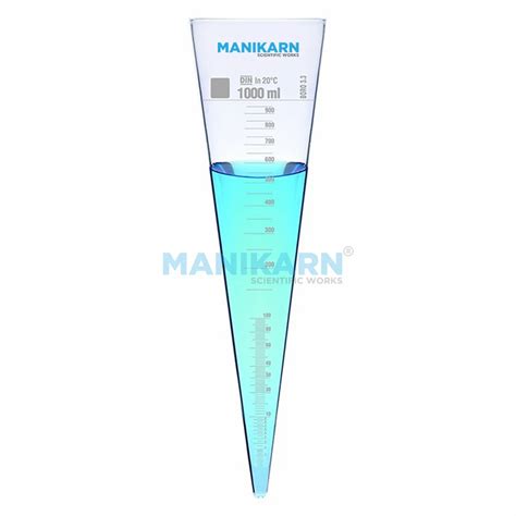 Borosilicate Glass Heavy Wall Glass MANIKARN IMHOFF CONE Capacity