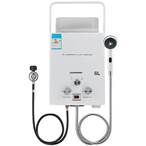 Tankless Portable Water Heater L GPM Propane Instant Hot Water Heater Camping Water Heater