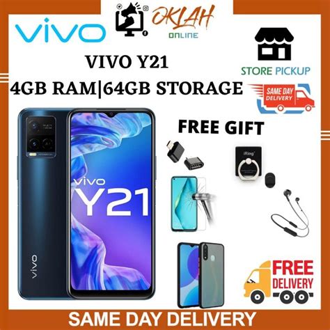 VIVO Y21 4GB 64GB NEW ARRIVAL 2 YEARS VIVO OFFICIAL WARRANTY SAME