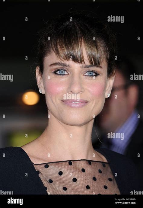 Amanda Peet attending the premiere of "Identity Thief" in Westwood, California Stock Photo - Alamy