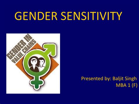 Presentation On Gender Sensitivity