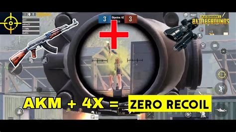 AKM 4X Zero Recoil PUBG Mobile Insane Spray KAR98 HacKer