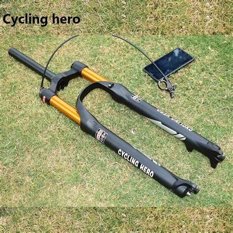 100MM Travel Mountain Bike Air Suspension Bike Plug Bicycle Fork Performance Over SR SUNTOUR ...