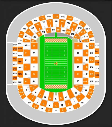 Tennessee Football Stadium Seating Chart - Stadium Seating Chart