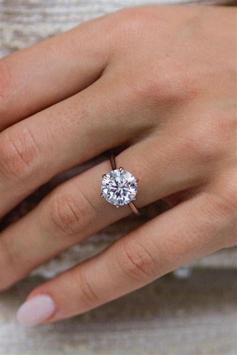 Round Engagement Rings Timeless Classic And Not Only Round